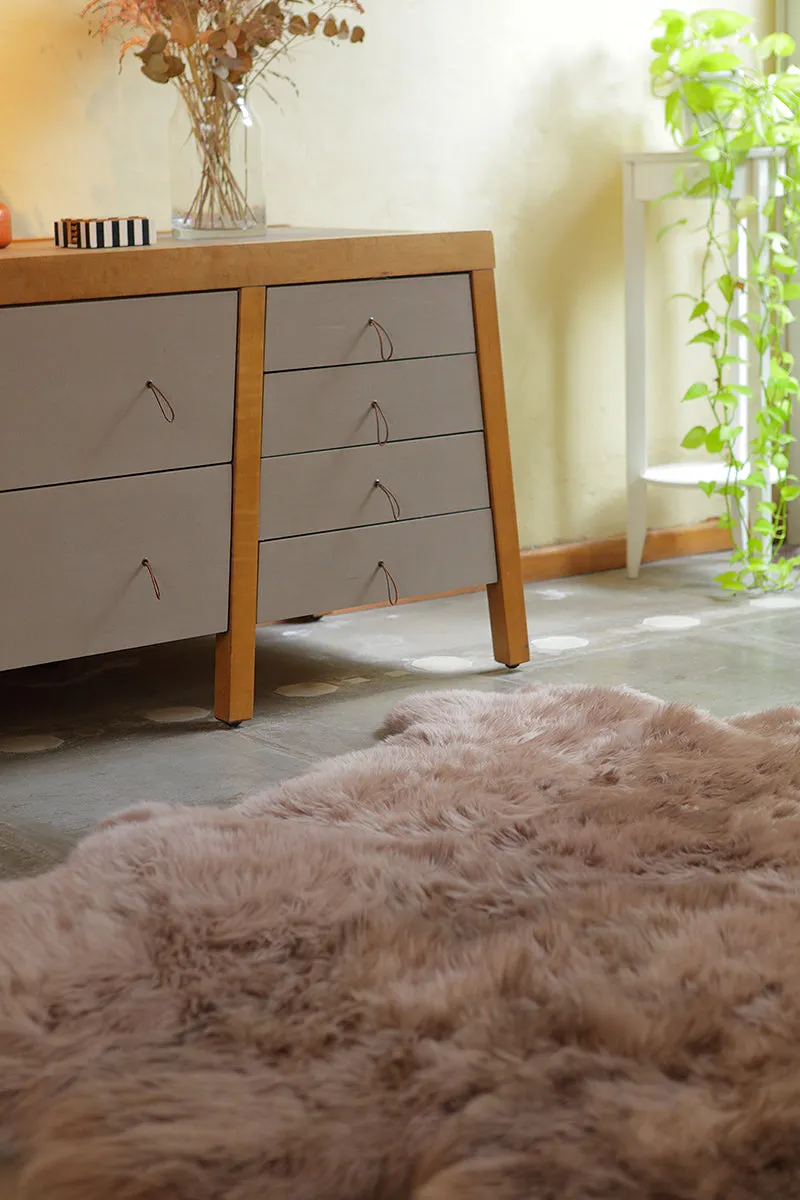 Quad Sheepskin Rug - Grey Stone  -  (3.5´ x 6.5´ )