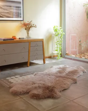 Quad Sheepskin Rug - Grey Stone  -  (3.5´ x 6.5´ )