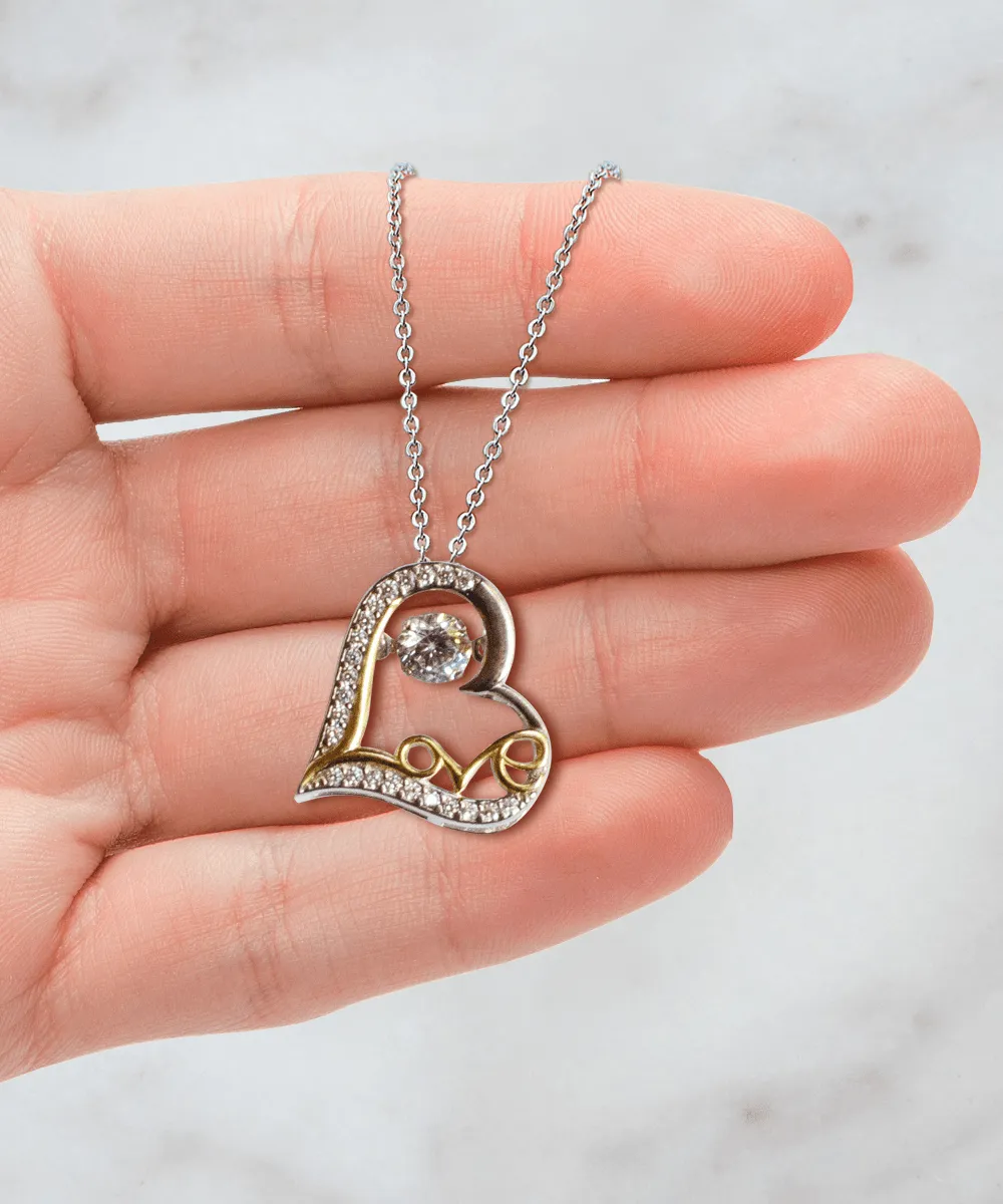 "To My Smokin' Hot Wife - Love Of My Life" Precious Heart Necklace
