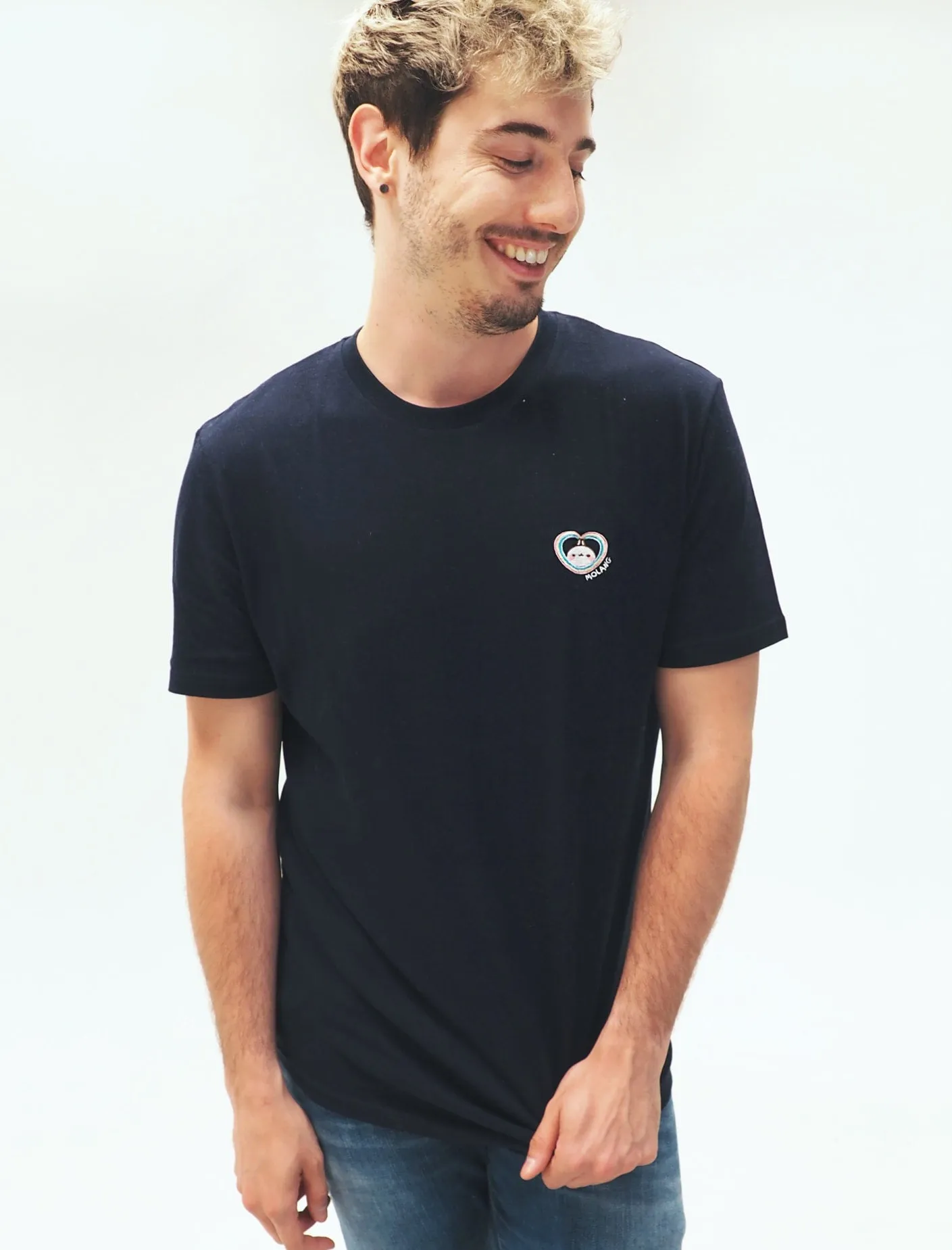 Rainbow Always Wins Molang Embroidered T-Shirt