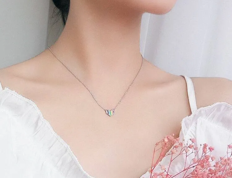Rainbow Sweetheart Necklace