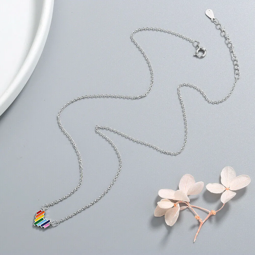 Rainbow Sweetheart Necklace