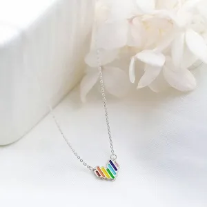 Rainbow Sweetheart Necklace