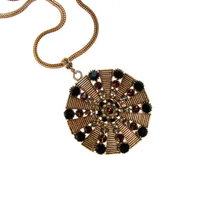 Rare Hollycraft Medallion Statement Necklace