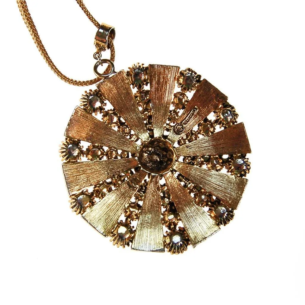 Rare Hollycraft Medallion Statement Necklace