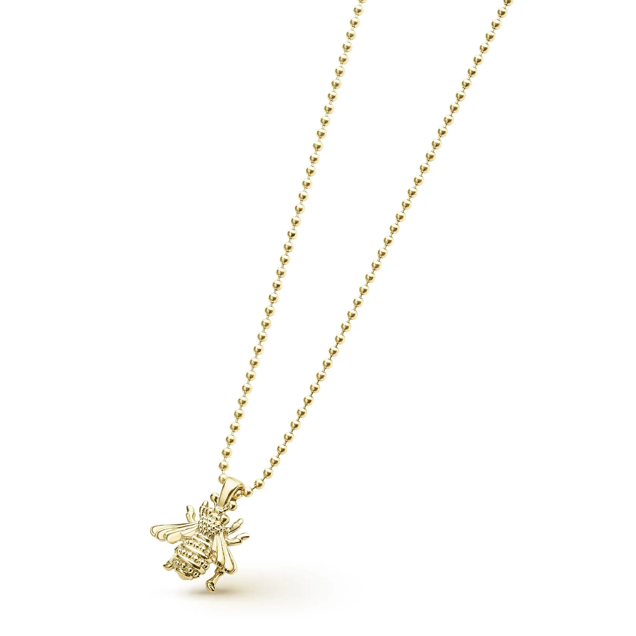 Rare Wonders 18K Gold Honeybee Pendant Necklace