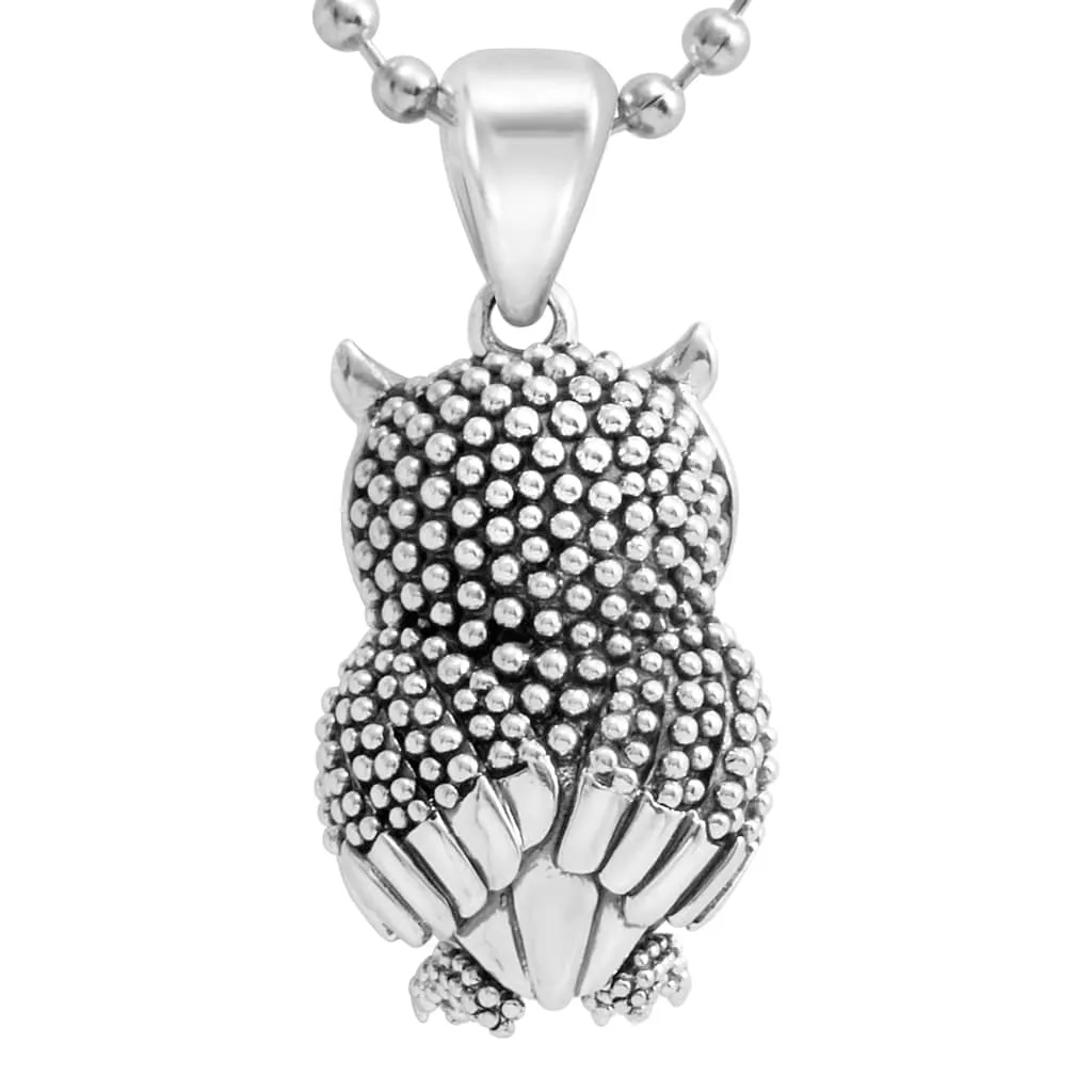 Rare Wonders Owl Pendant Necklace
