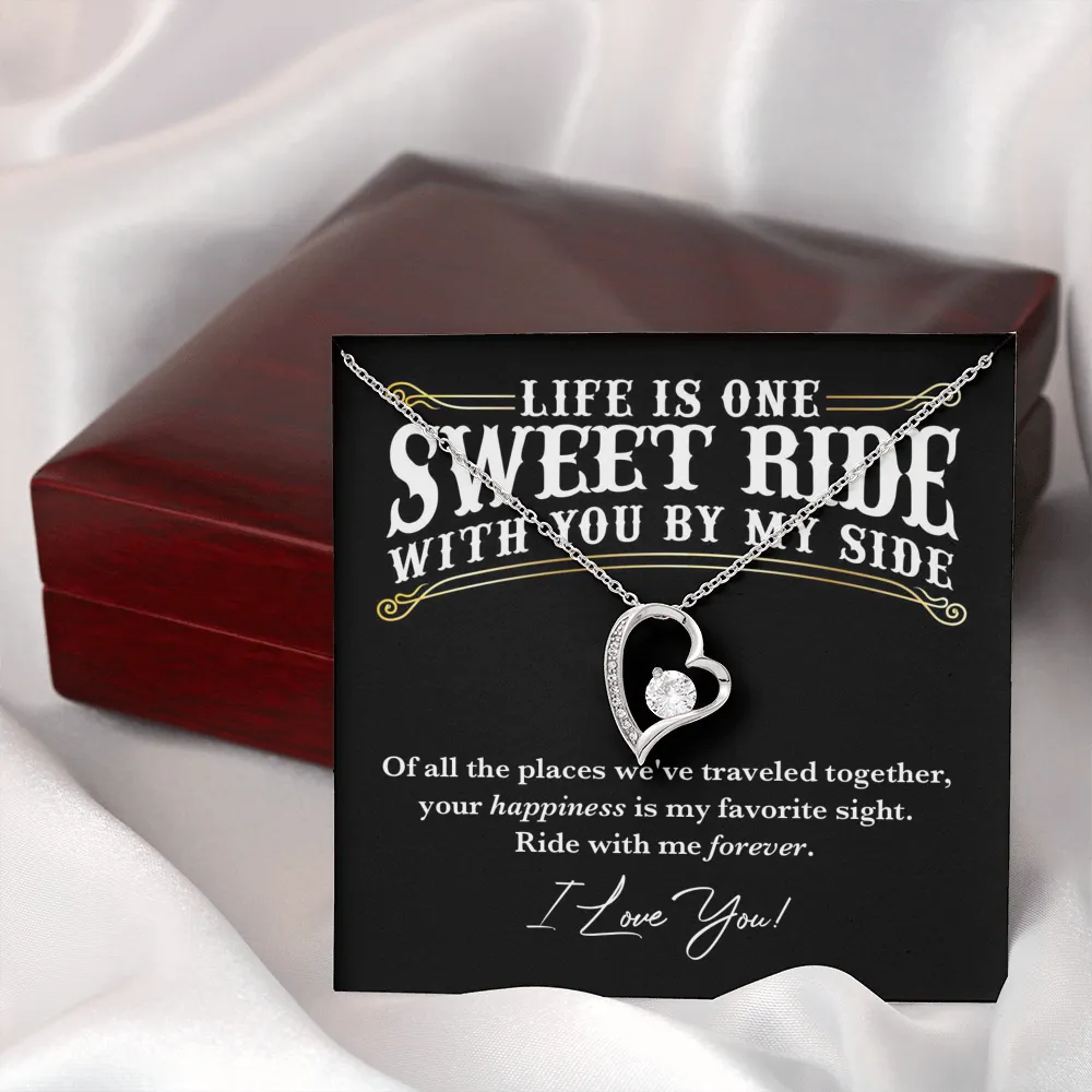 Ride With Me Forever Love Necklace