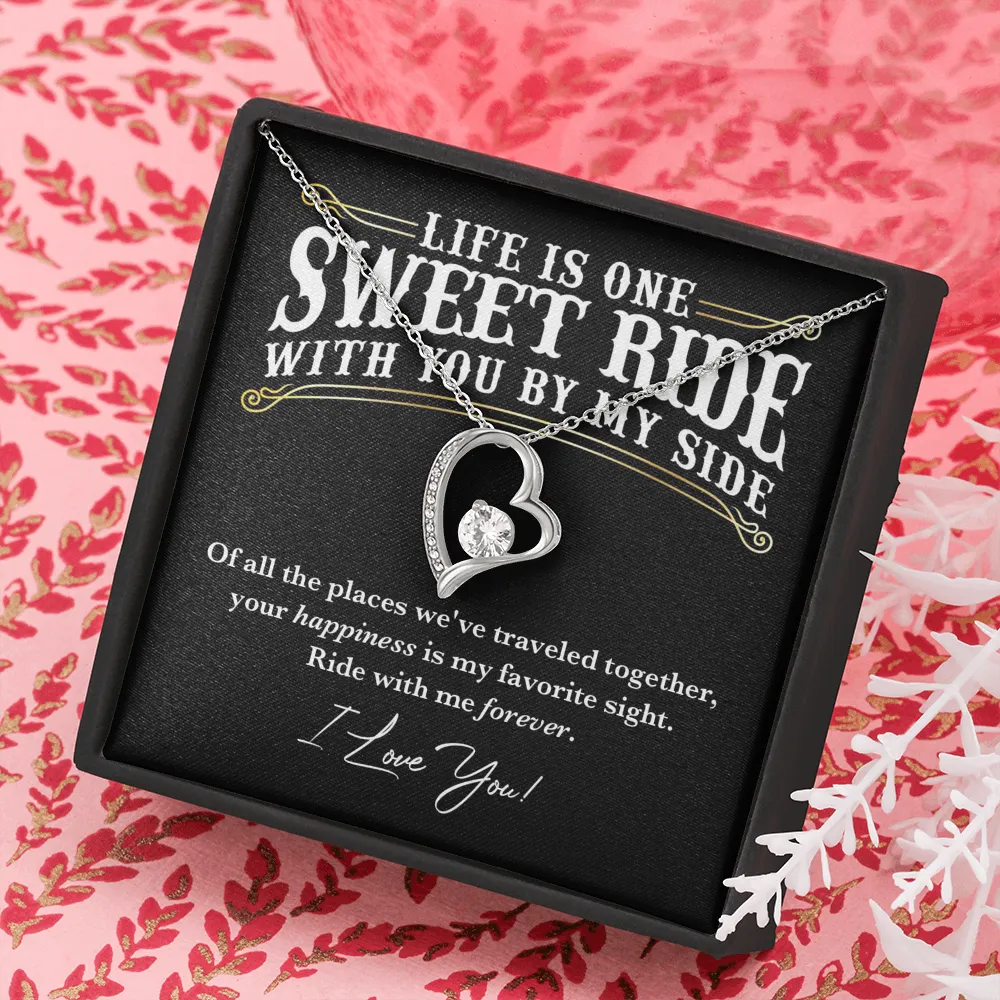 Ride With Me Forever Love Necklace