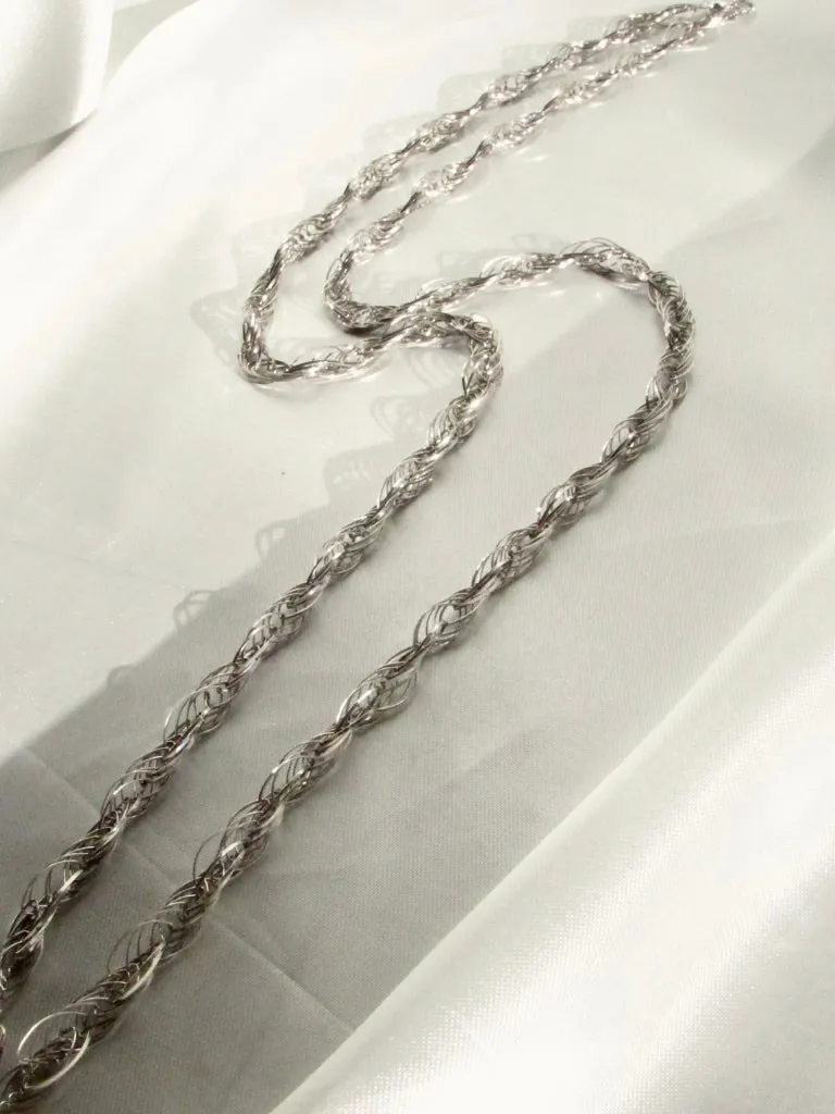 Ripple Silky Rope Chain Necklace