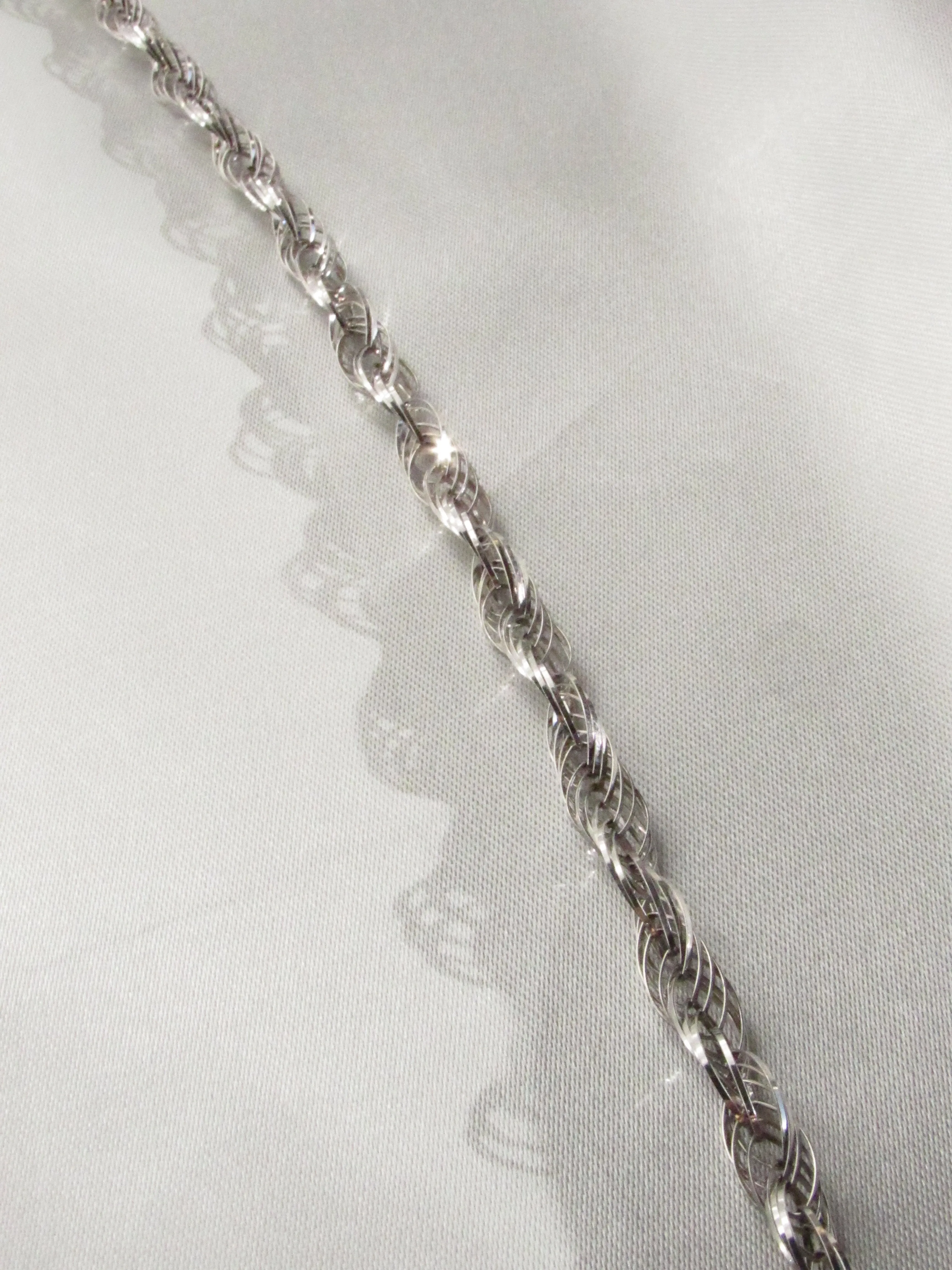 Ripple Silky Rope Chain Necklace