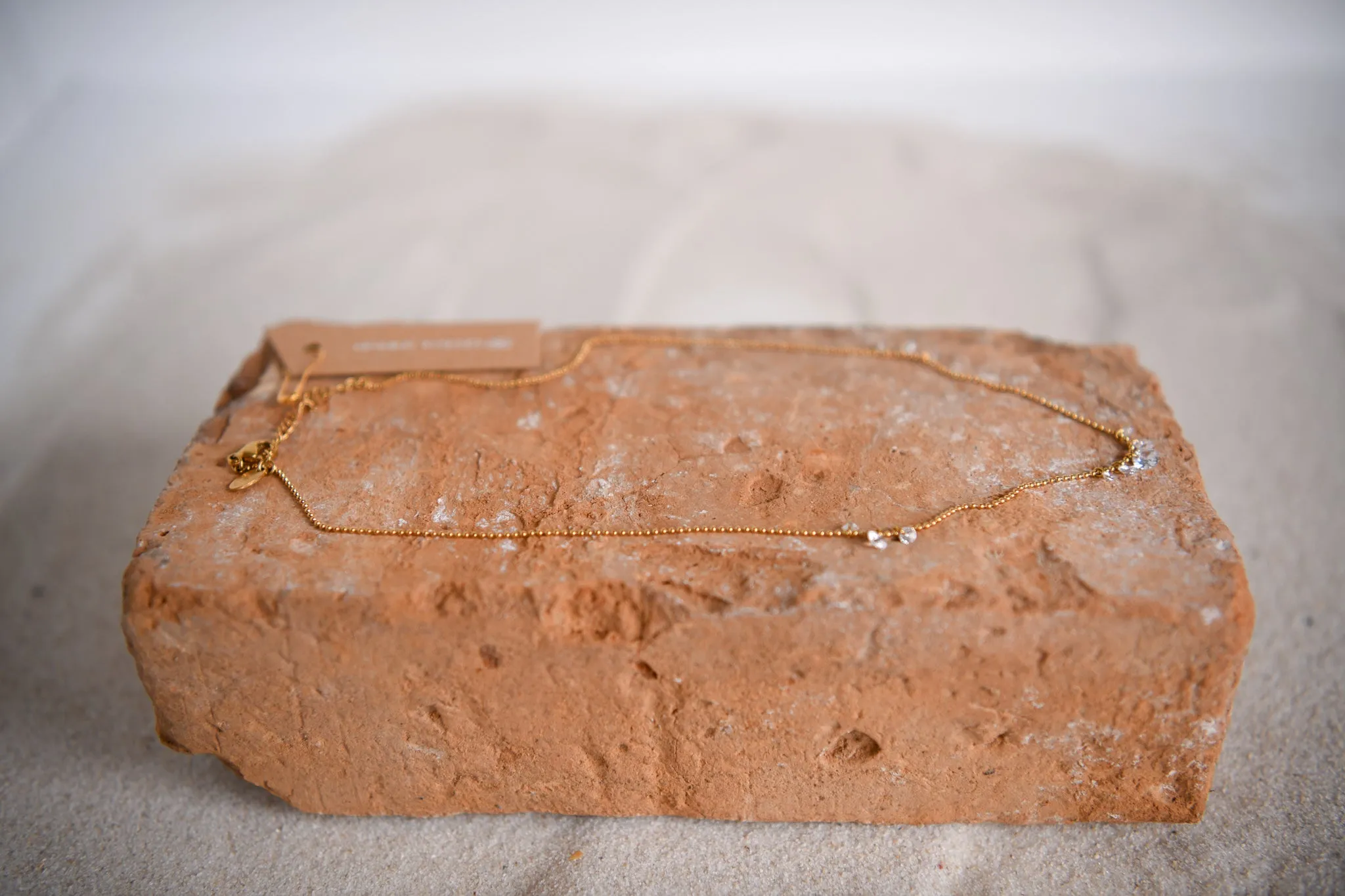 Riverstone Delicate Gold Chain Necklace