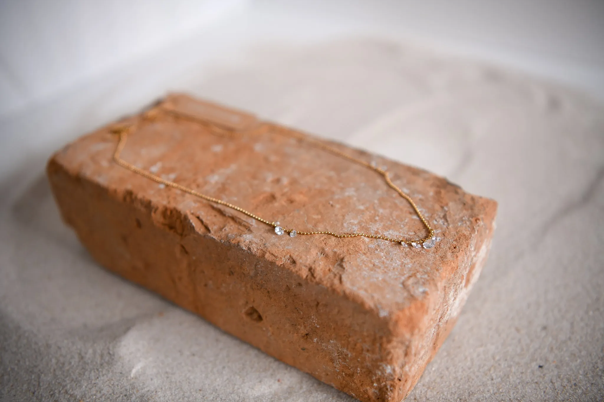 Riverstone Delicate Gold Chain Necklace