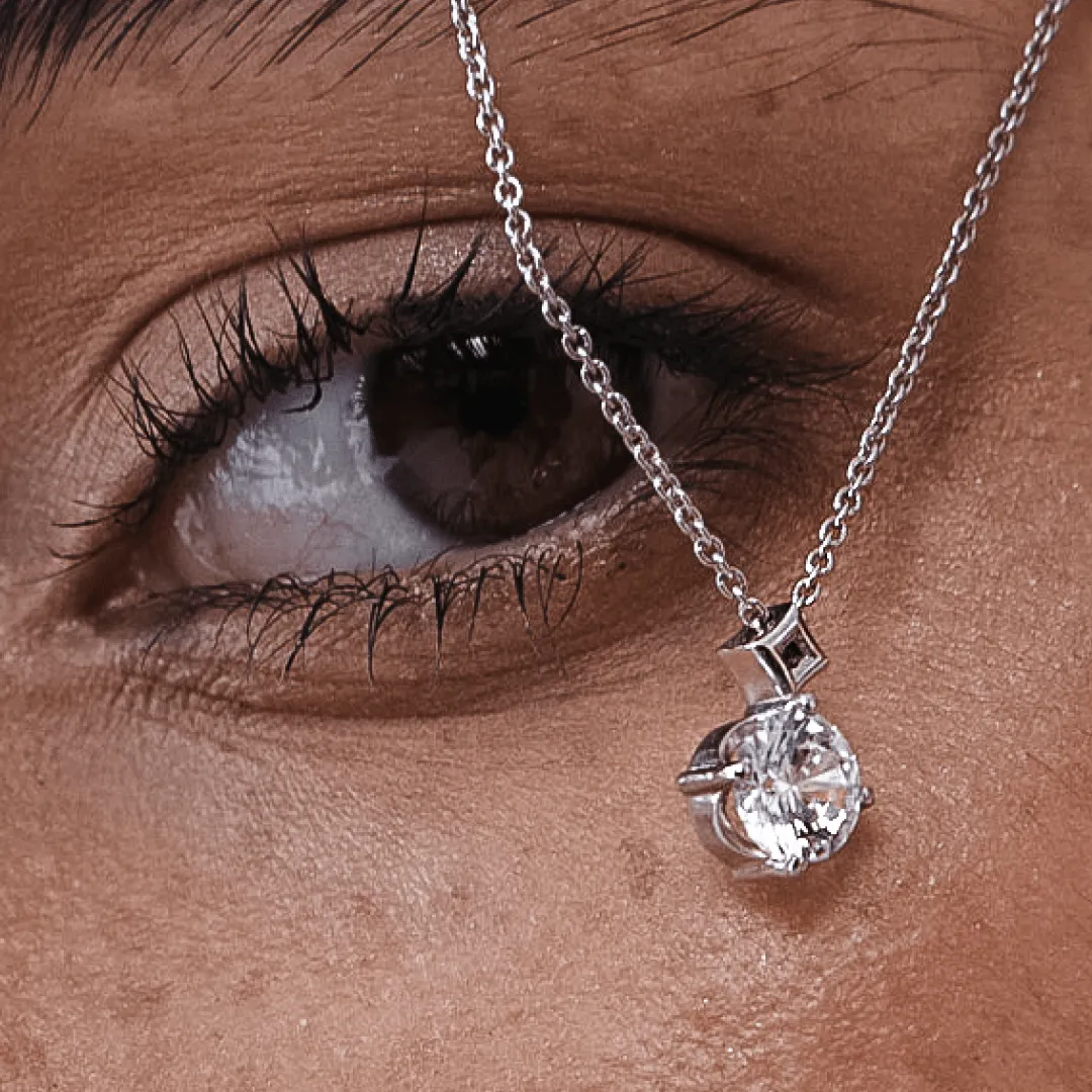 Round Diamond Pendant Necklace