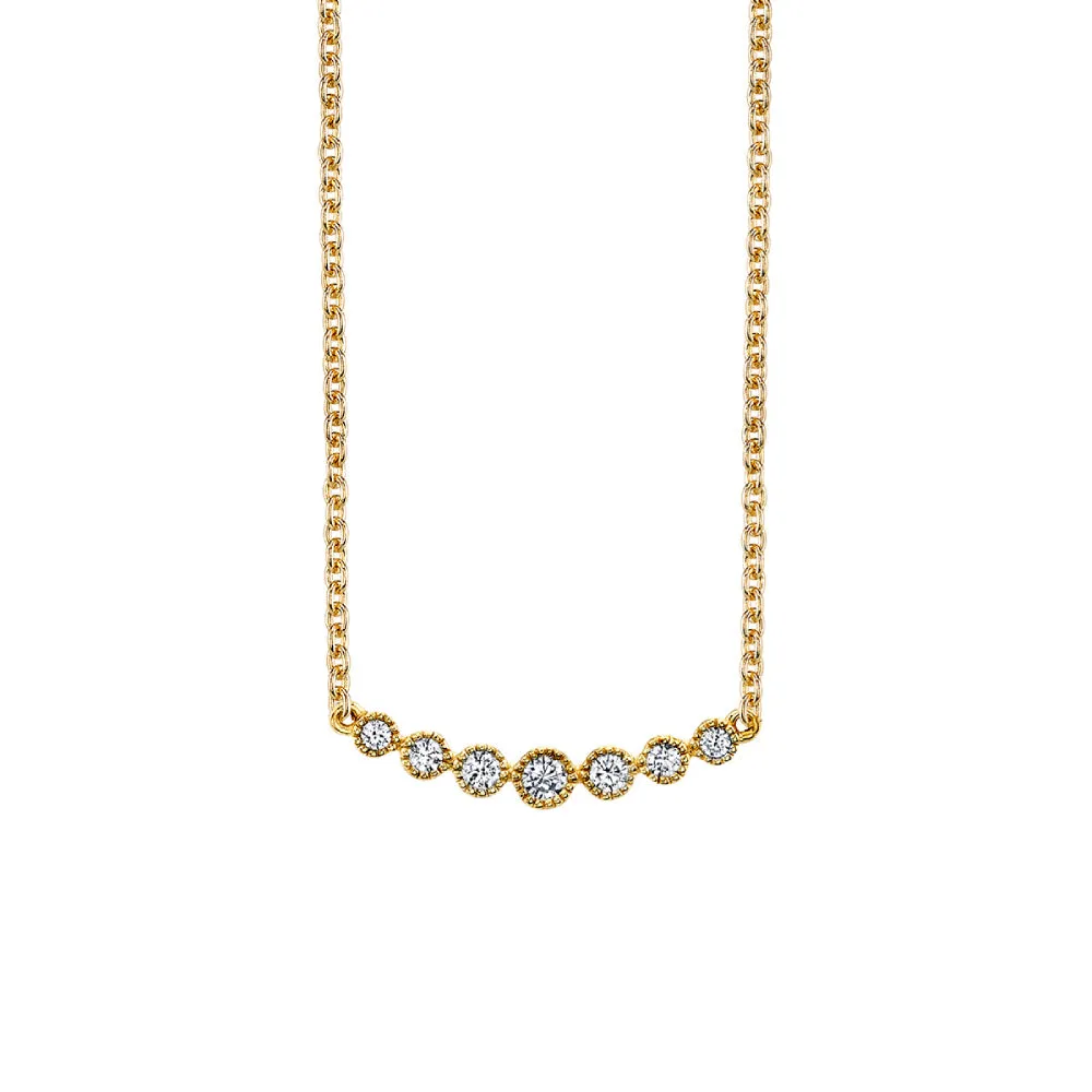 Seven Stone Diamond Necklace