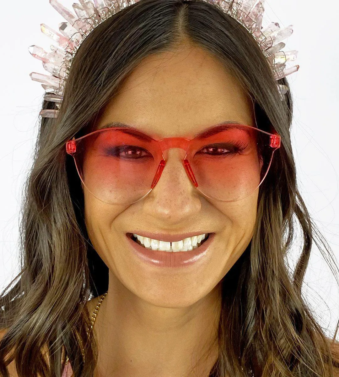 Sherbert Glasses in Fade to Pink