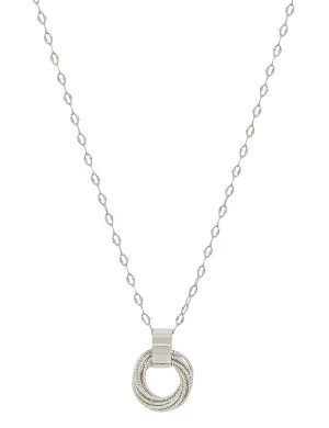Silver Chain With Knot