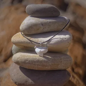 Silver Tiger Shark Tooth Necklace s19