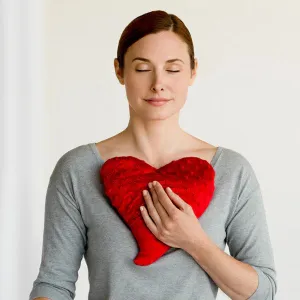 Small Hot - Cold Heart Pillow