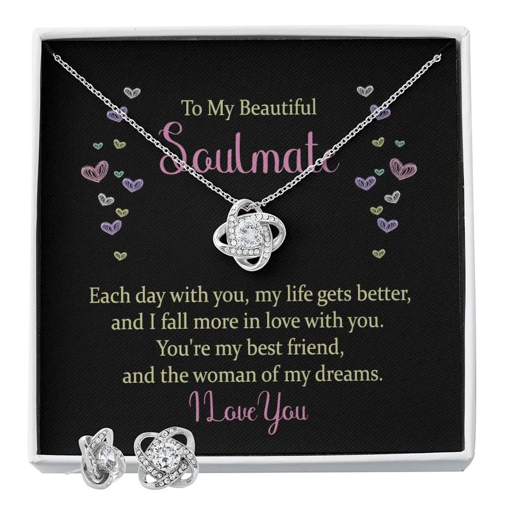 Soulmate Love Knot Jewelry Set- Each day with you