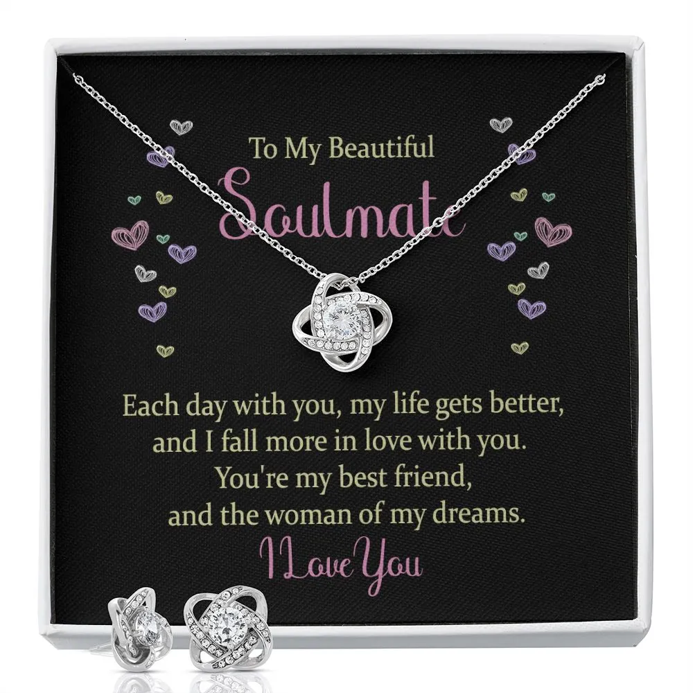 Soulmate Love Knot Jewelry Set- Each day with you