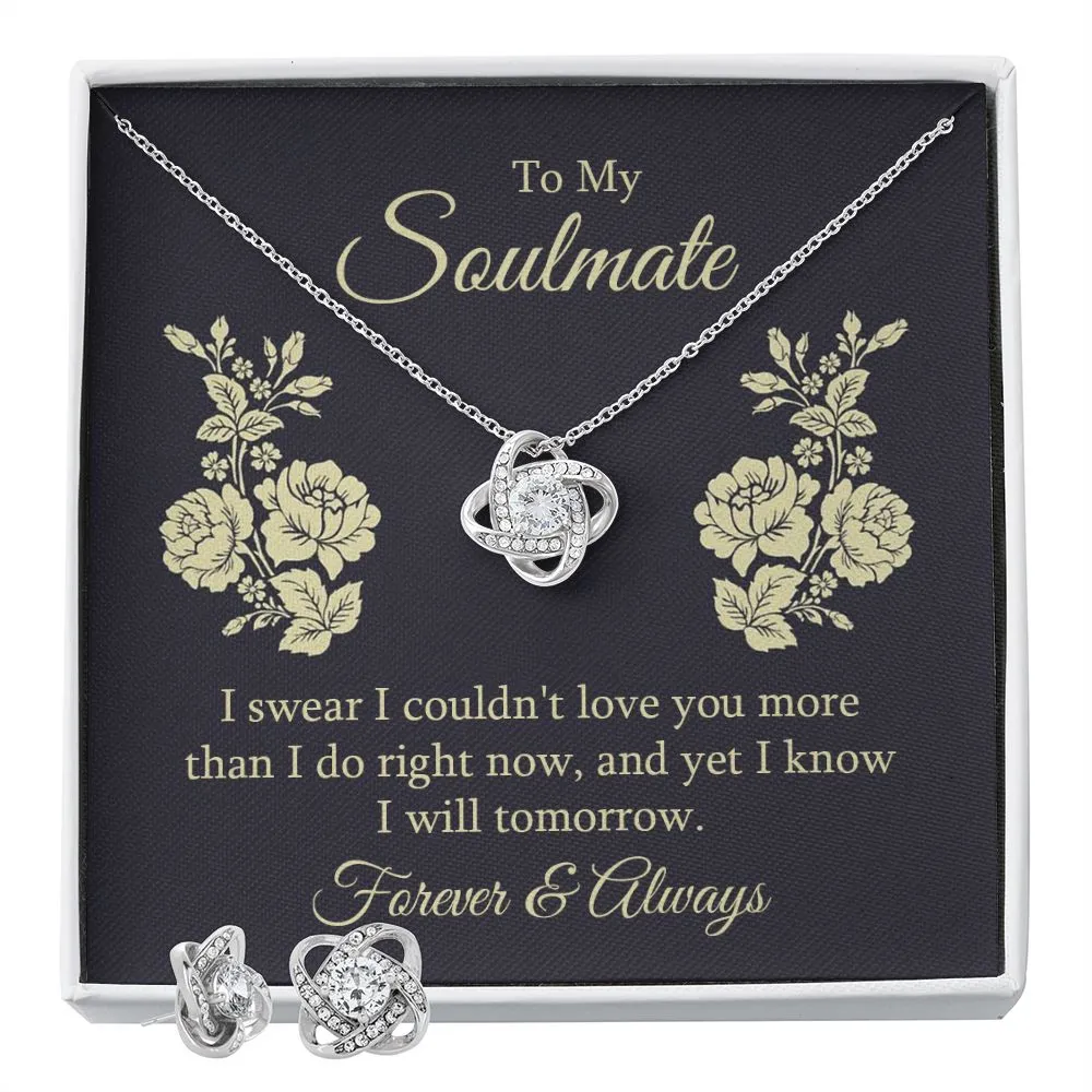 Soulmate Love Knot Jewelry Set-I couldn't love you more