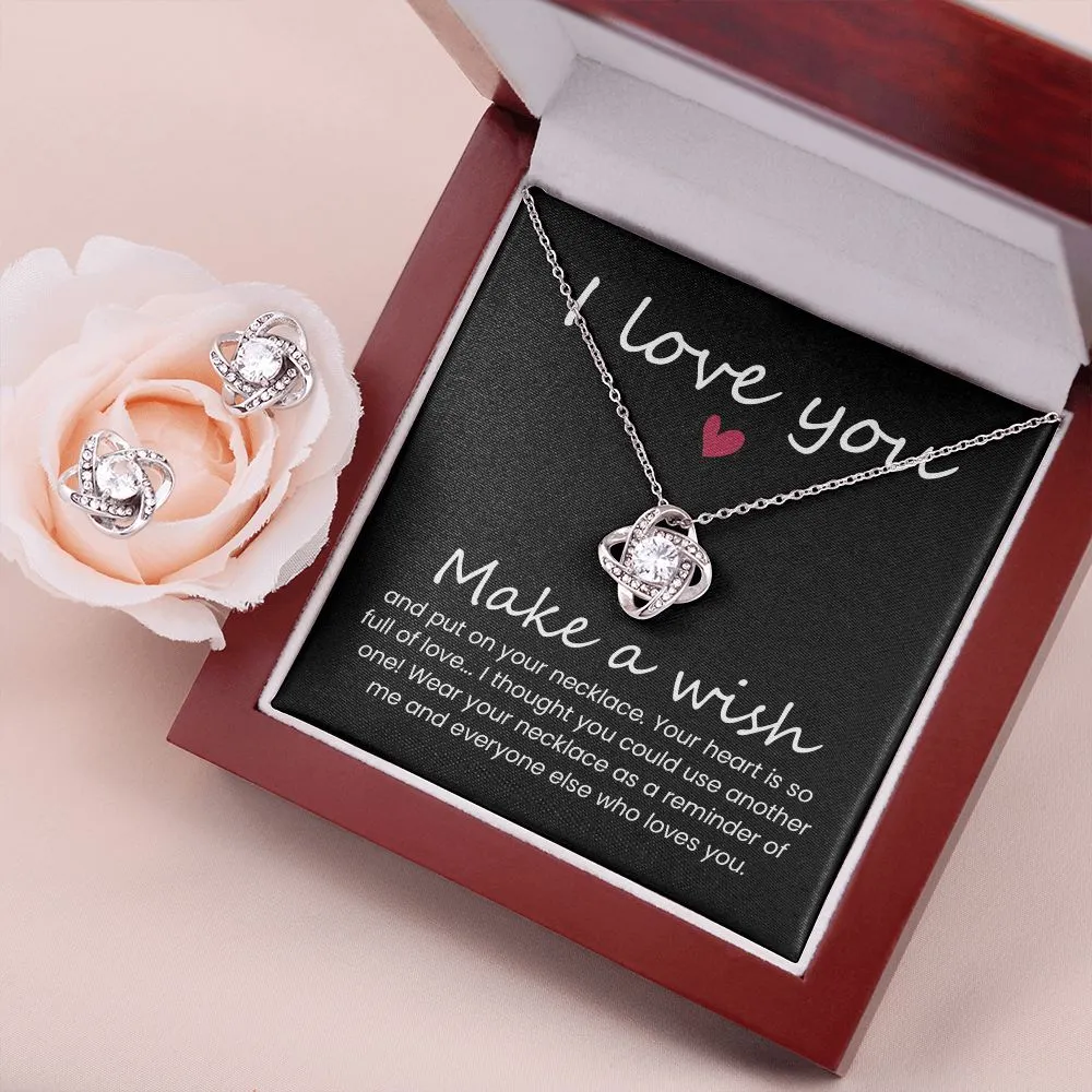 Soulmate Love Knot Jewelry Set-I love you