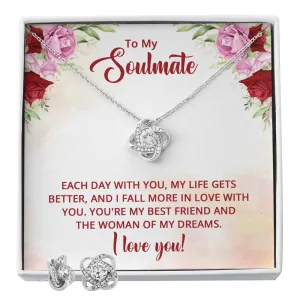 Soulmate Love Knot Jewelry Set-The woman of my dreams
