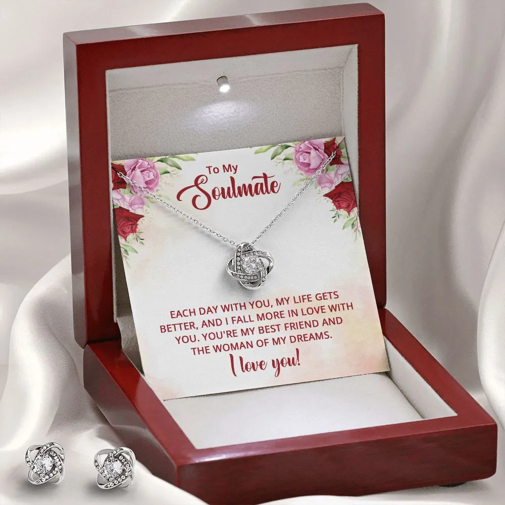 Soulmate Love Knot Jewelry Set-The woman of my dreams