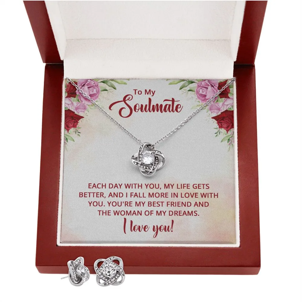 Soulmate Love Knot Jewelry Set-The woman of my dreams