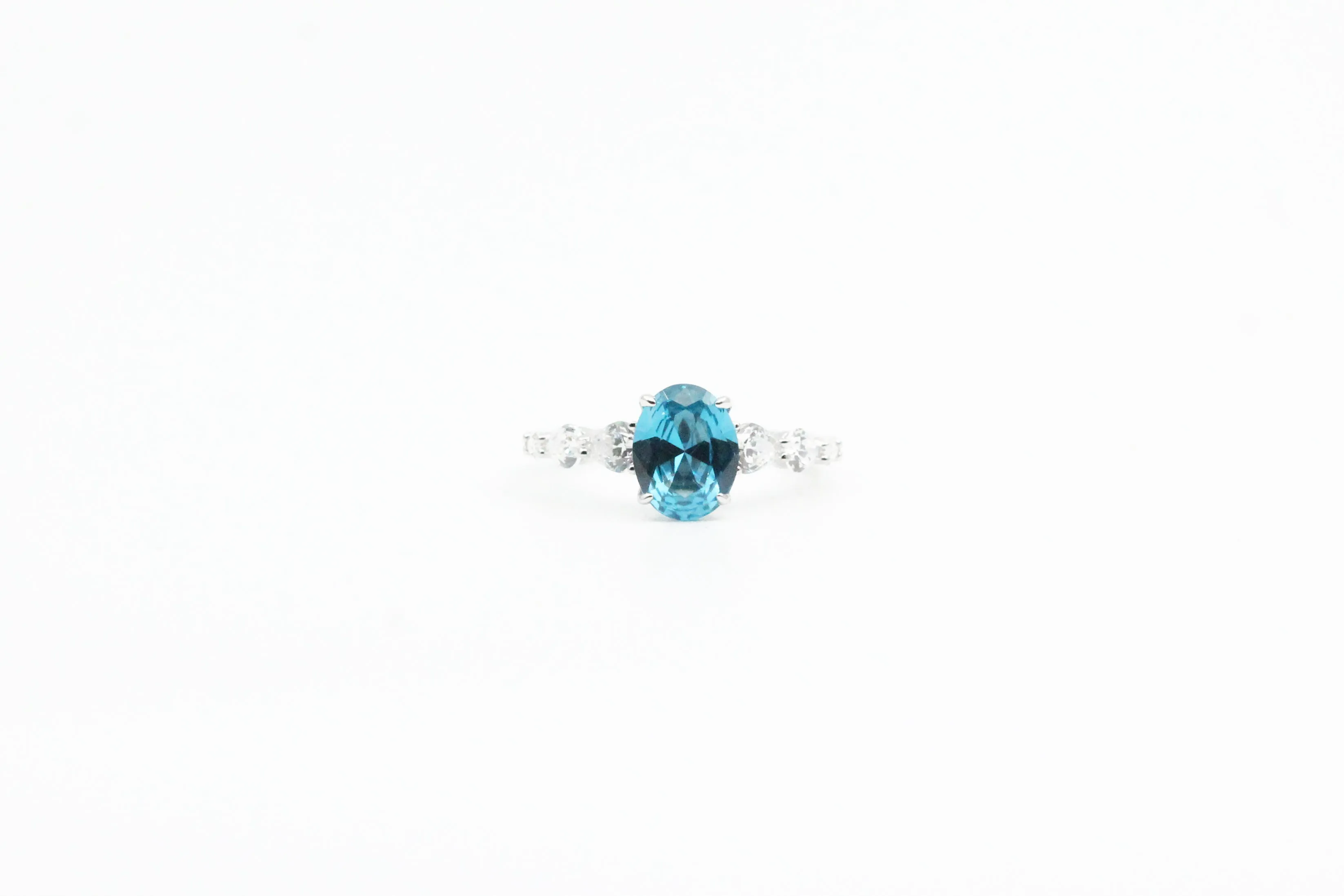 Sterling Silver Lafonn Blue Stone Ring