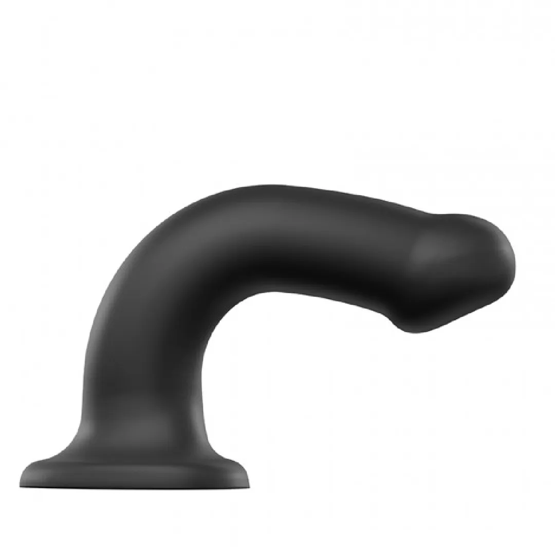 Strap-On-Me Semi-Realistic Large Silicone Dildo - Black