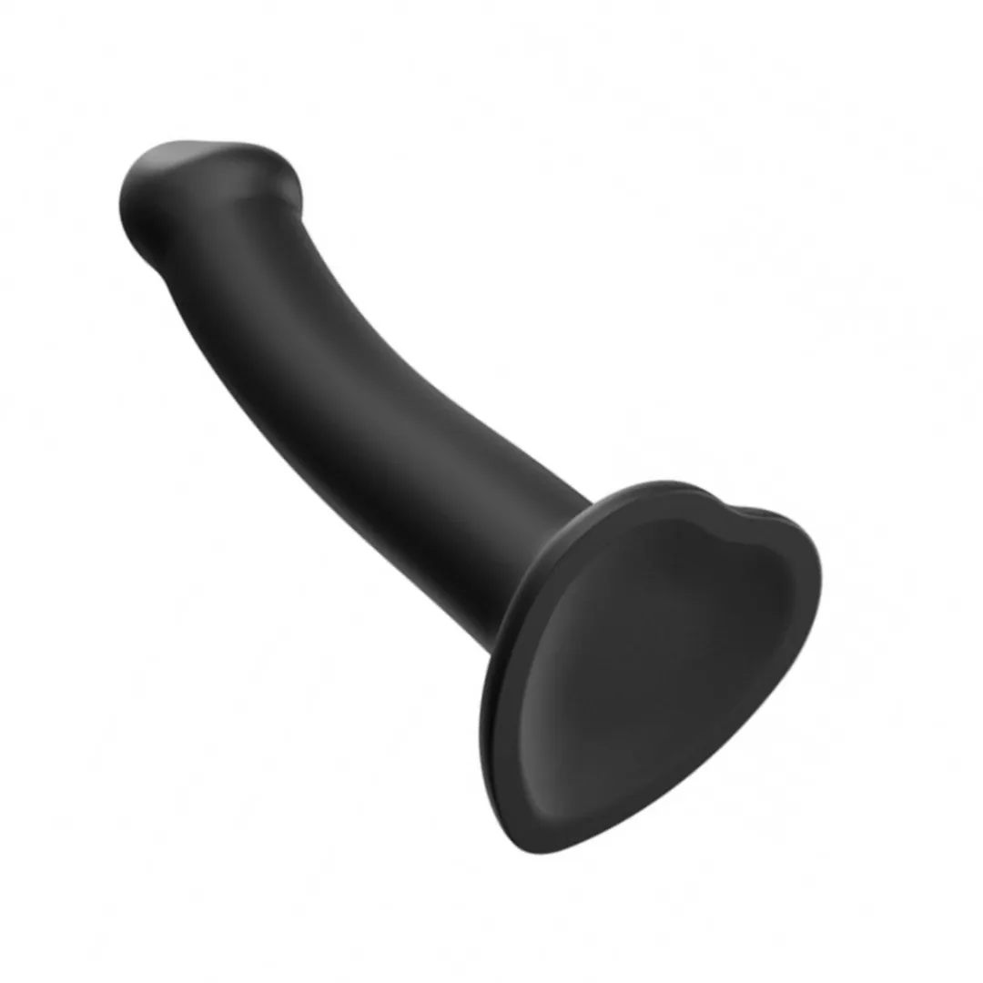 Strap-On-Me Semi-Realistic Large Silicone Dildo - Black