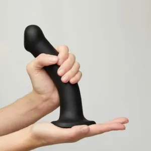 Strap-On-Me Semi-Realistic XL Silicone Dildo - Black