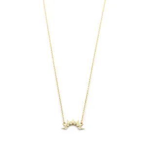 Sunrise Diamond Bezel Necklace