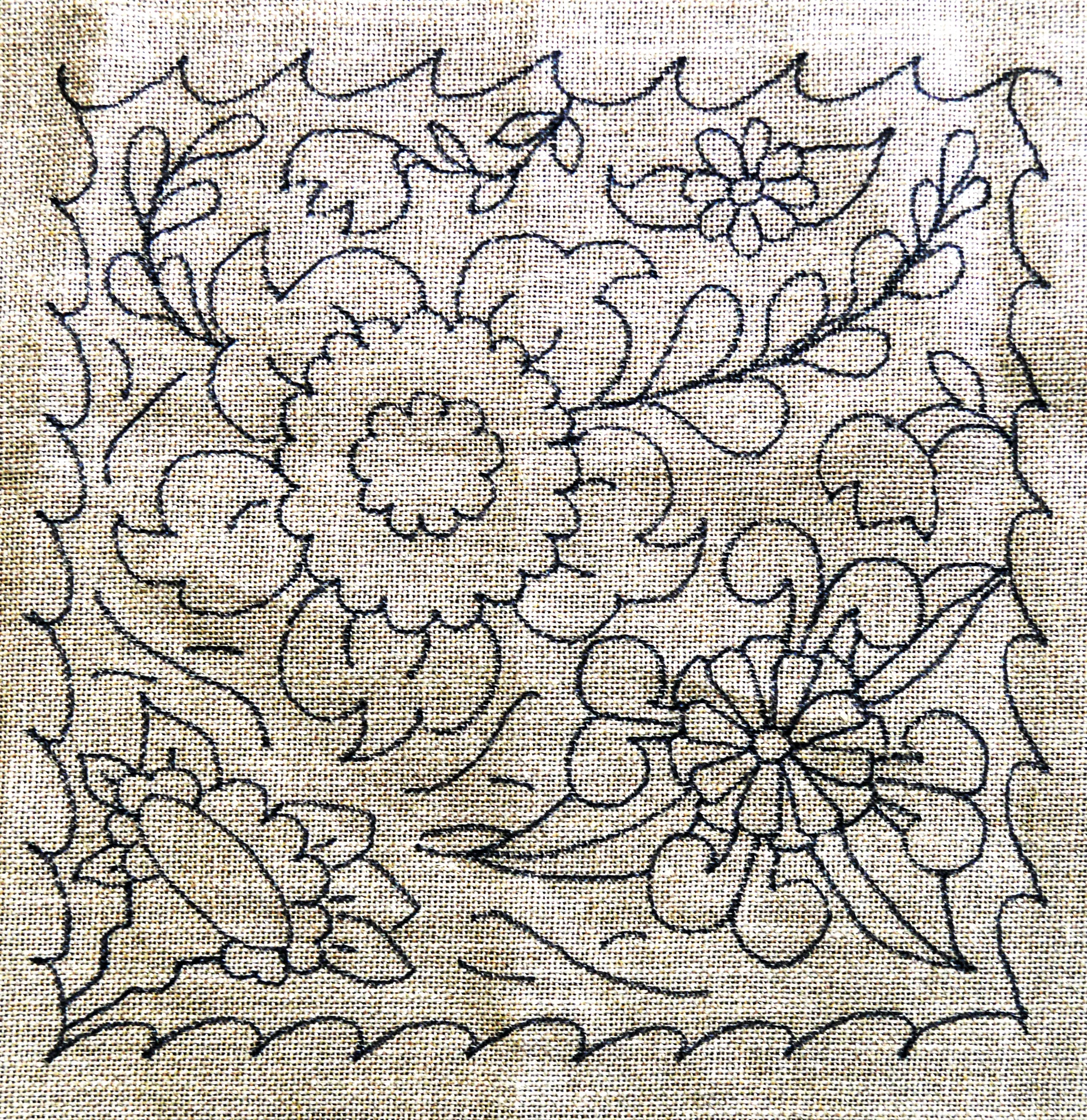 Talavera Floral Pillow Pattern