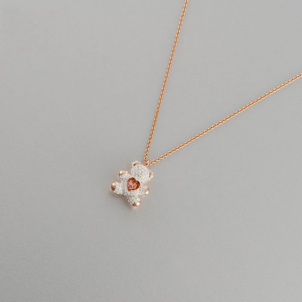 Teddy Multi-Colored Rose Gold-Plating Pendant Necklace