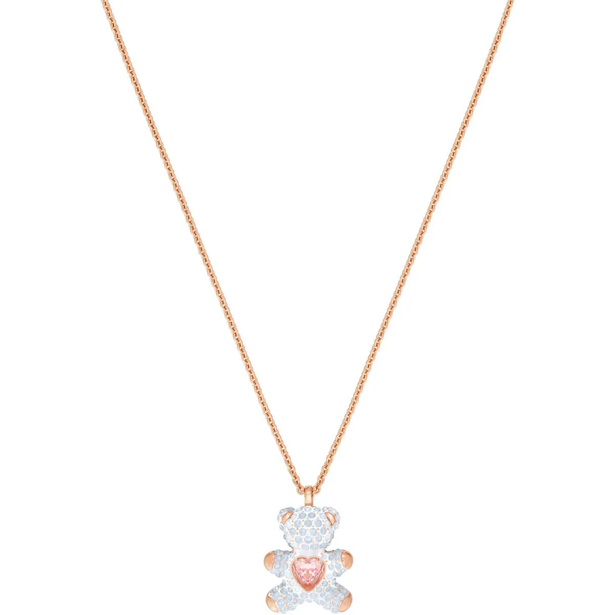 Teddy Multi-Colored Rose Gold-Plating Pendant Necklace