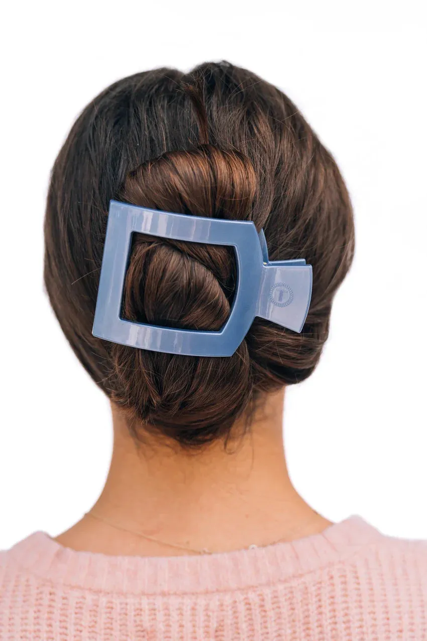 TELETIES | Large Square Flat Hair Clip {Hampton Bay}