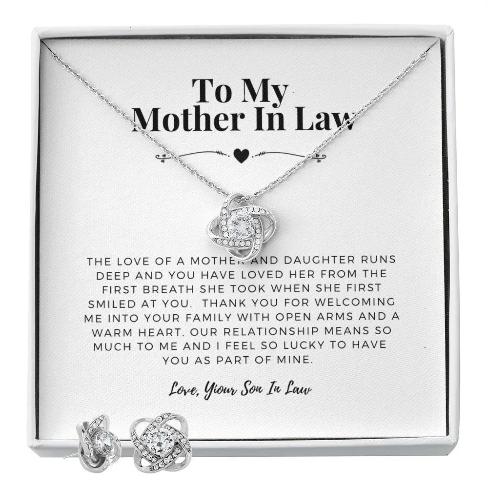 Thank you for welcoming me, From Son in law-Love Knot Set
