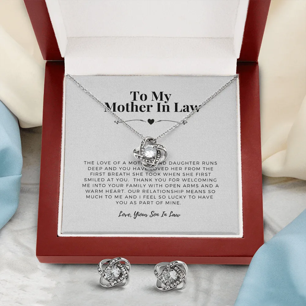 Thank you for welcoming me, From Son in law-Love Knot Set