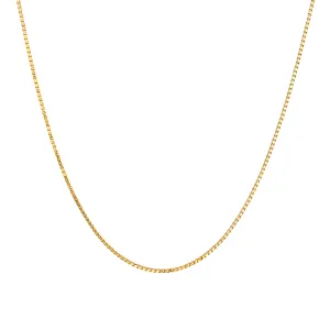 The 14K Yellow Gold Slight Shimmer Adjustable Bolo Necklace