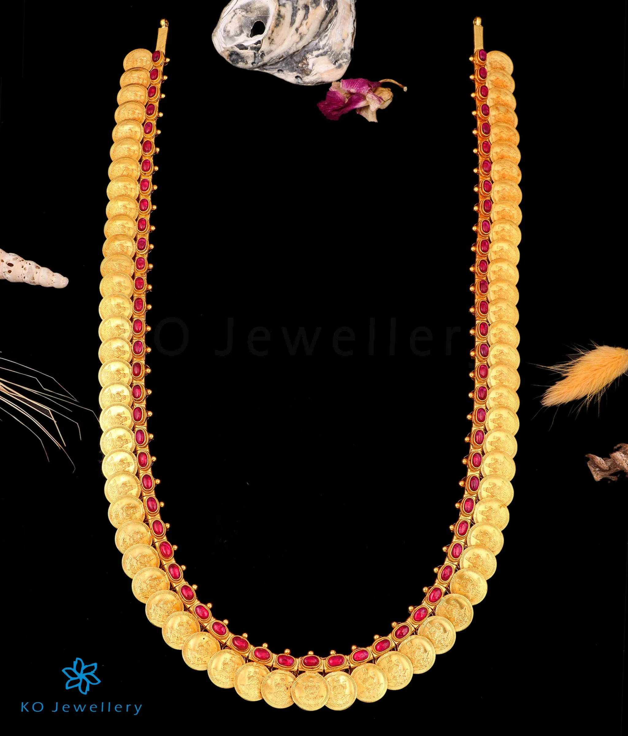 The Dharaa Antique Silver Kasumala Coin Necklace/Waistbelt