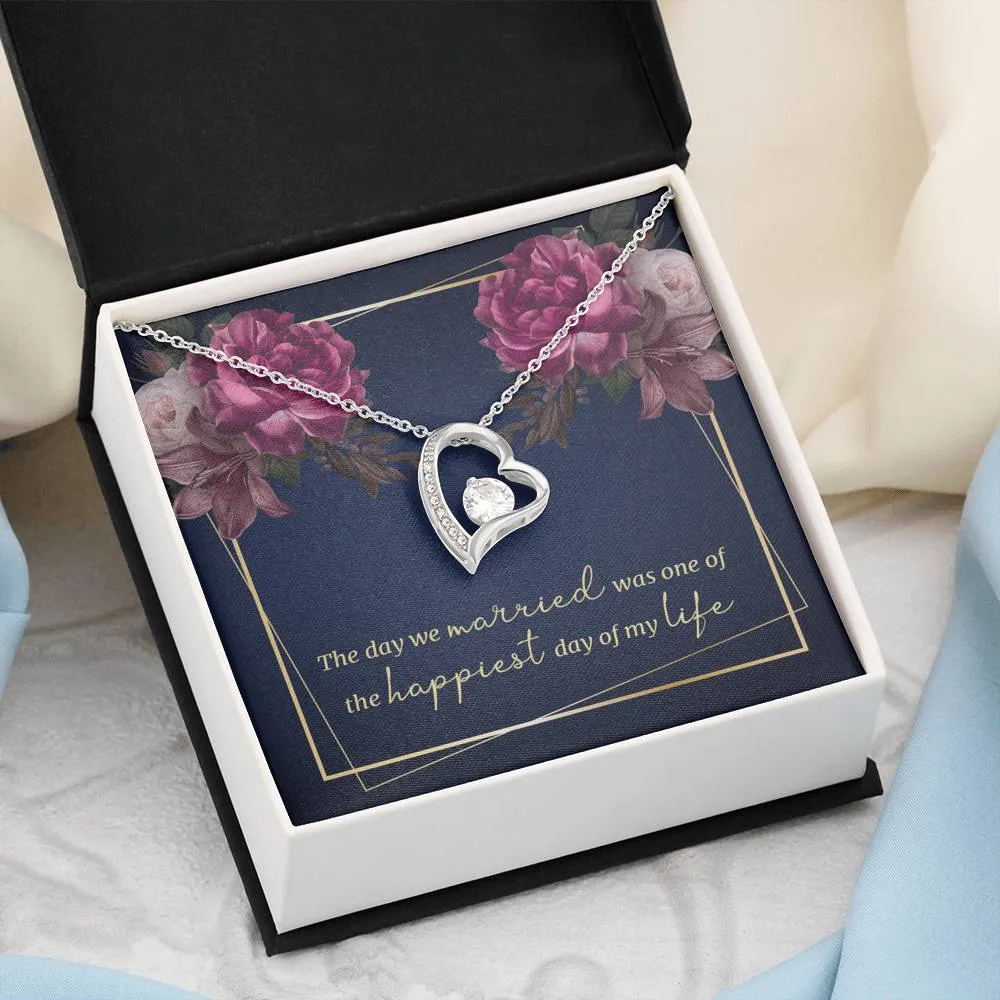 The happiest day of my life-Sentimental Heart Necklace for Wife