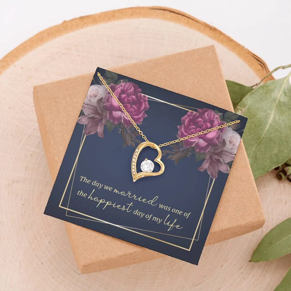 The happiest day of my life-Sentimental Heart Necklace for Wife