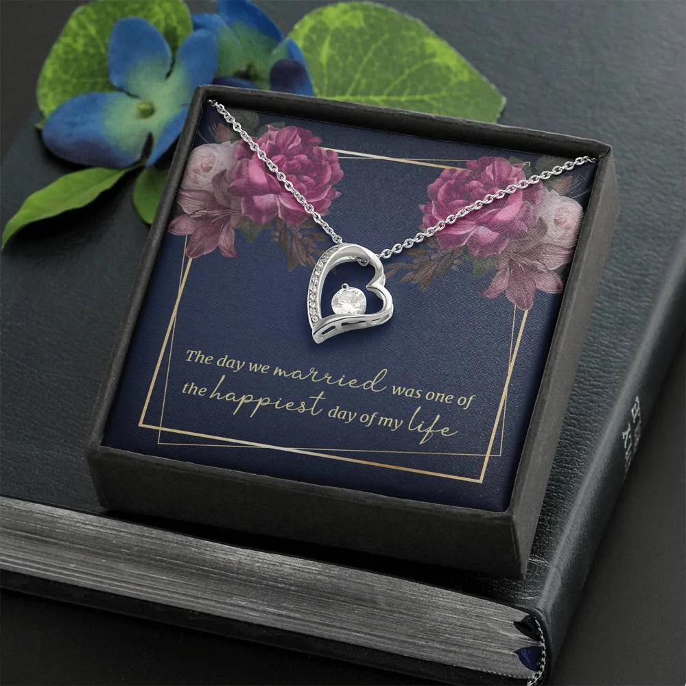 The happiest day of my life-Sentimental Heart Necklace for Wife
