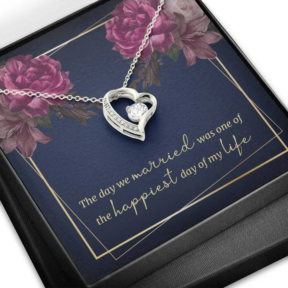 The happiest day of my life-Sentimental Heart Necklace for Wife