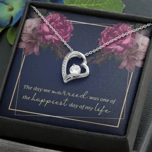 The happiest day of my life-Sentimental Heart Necklace for Wife