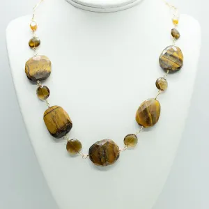 Tiger's Eye Nugget Necklace