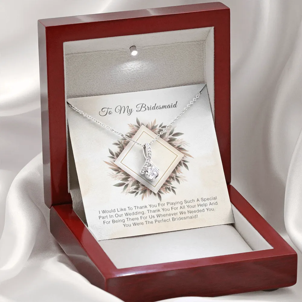 To My Bridesmaid - Thank you